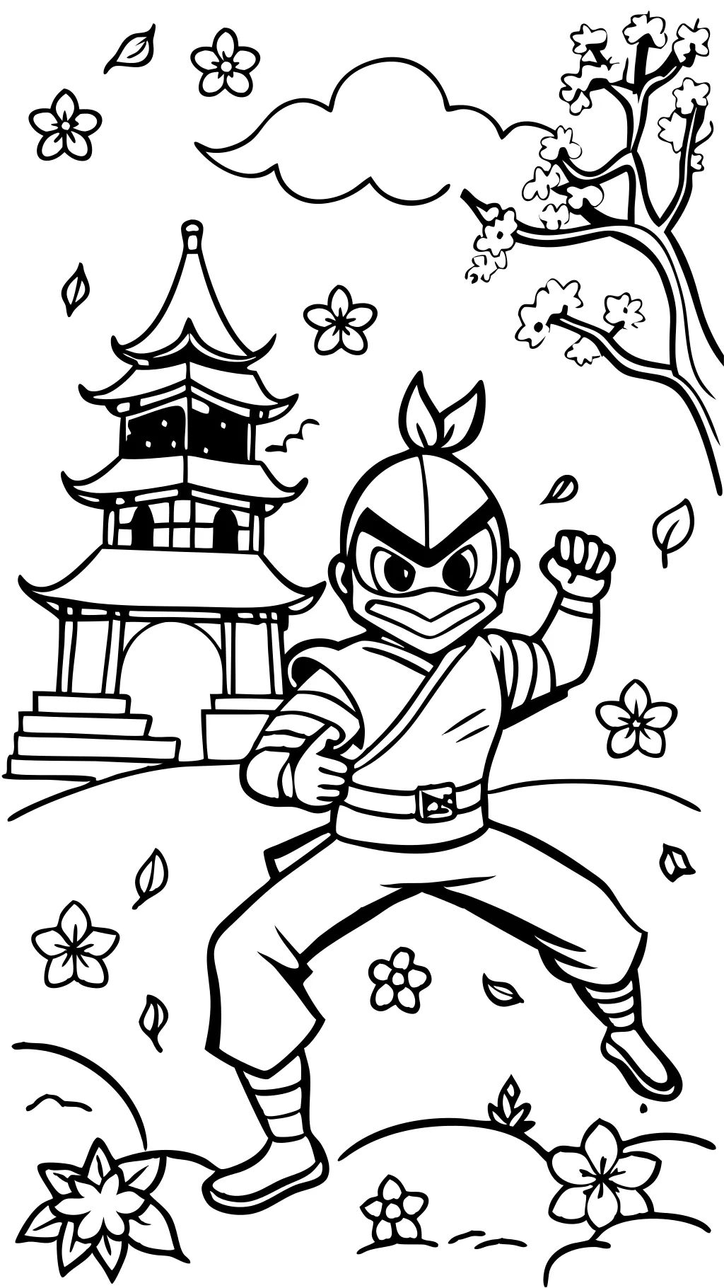 coloriage ninja